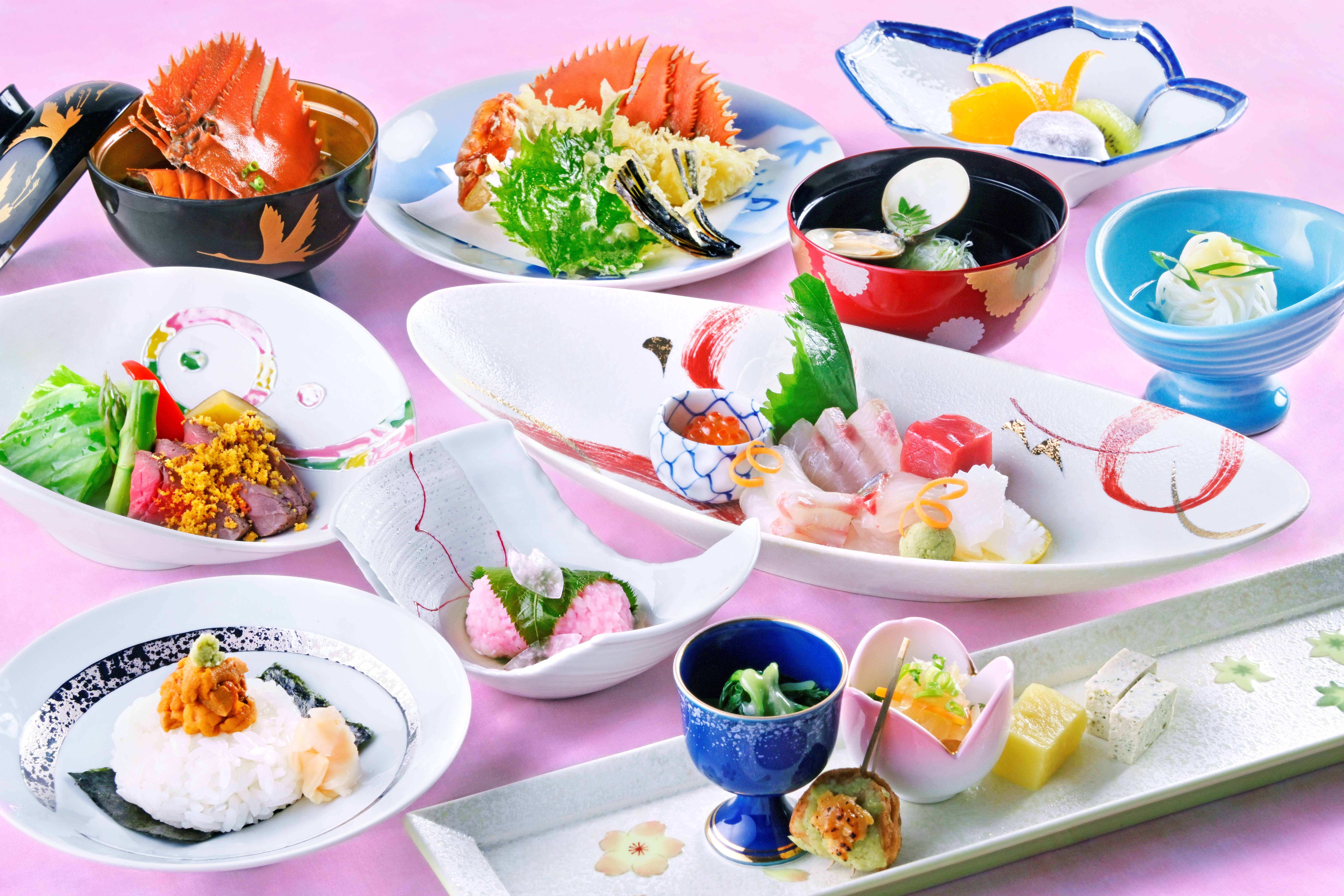 うちわ海老と長崎牛【日本料理～綵～】